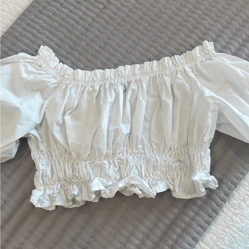 White Zara Off the shoulder top